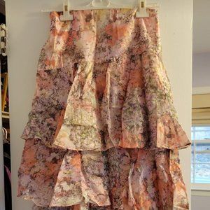 Ruffle tiered skirt